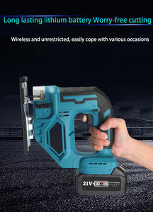 HIERKIN portátil inalámbrico sin escobillas máquinas y herramientas batería au litio <span class=keywords><strong>Sega</strong></span> mega drive <span class=keywords><strong>Sega</strong></span> a Nastro per Legno Sierra de corte de metal - Product Image 4