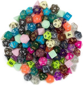 7 chiếc Bộ xúc xắc đa diện với màu sắc độc đáo để bàn phụ kiện DND chơi game RPG nhập vai ttrpg-D20 D12 D10 <span class=keywords><strong>d00</strong></span> D8 D6 D4 - Product Image 3