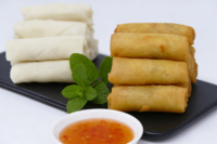 Rollitos de Primavera Congelados a Granel con Vegetales 10kg/cartón - Certificación HACCP BRC Kosher Halal Precio de Fábrica OEM Personalizado