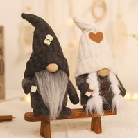 2026 gros noël Gnome Santa nordique vacances en peluche poupée ornement sans visage Rudolph à la main écologique coton nain jouet