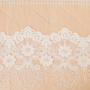 यूरोपीय शैली की ब्राइडल फीता कपड़े 5 गज की हाथीरी फीता कपड़े, महिलाओं के लिए कढ़ाई फीता कपड़े - Product Image 2