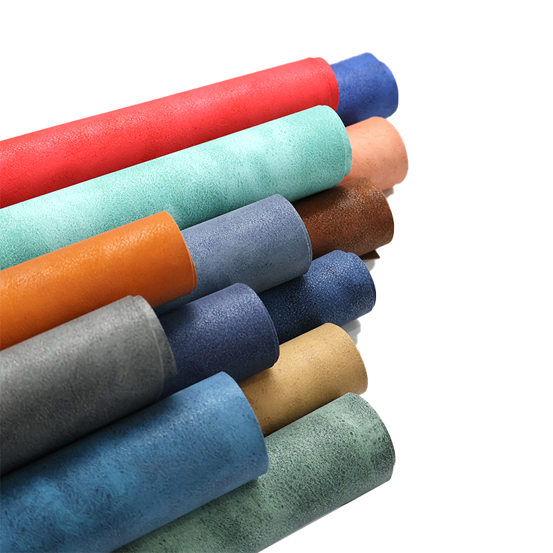 Soft Colour Changing PU Thermo Faux Synthetic Leather Fabric for Diary Notebook Cover Raw Materials