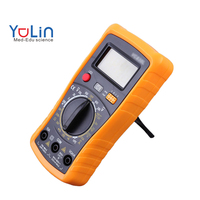 Multimètre numérique portable avec écran LCD rétroéclairé, compact, léger, ampèremètre, voltmètre, ohmmètre AC/DC pour la physique scolaire