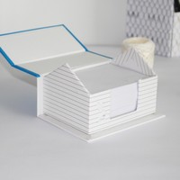 Bloc-notes adhésif tendance 2026 en forme de maison, multicolore, en PET, pour usage quotidien personnalisé (études/travail) ou comme cadeau