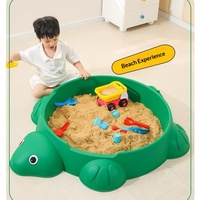 Plateau de jeu pour sable et eau pour enfants, avec couvercle en plastique, pour la maternelle, la plage et l'extérieur, fabriqué en Chine