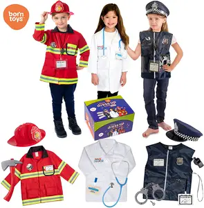 Nouveau style Costume professionnel pour enfants Déguisements de pompier, de policier, de médecin Ensemble de costumes Jouets de déguisement - Product Image 1