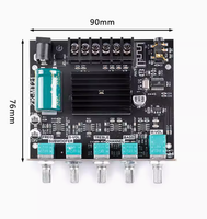 Module d'amplificateur de puissance numérique à canaux, tonalité haute et basse, surpuissance des basses ZK-MT21 50W*2+100W 2.1