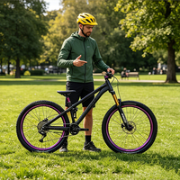 Vélo de montagne à cadre rigide en alliage d'aluminium de 26 pouces avec fourche à suspension, freins à disque hydrauliques, vitesse unique, niveau d'entrée, pour les trajets en ville
