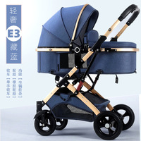 Siège Auto Bébé Luxe et Ensemble Poussette, Poussette de Voyage Pliable 3 en 1 Avec Siège Auto