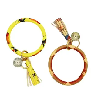 Wsnbwye clip lanyard lanyard card id Wristlet Bangle Bracelet Silicone Beads Bracelet Wristlet Key Ring