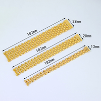 Pulsera de Oro Simple para Mujer, Chapada en Oro de 24k, Elegante Brazalete, Joyería Clásica Brasileña para Bodas y Fiestas
