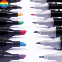 Marqueurs populaires 80 couleurs double pointe croquis alcool encre permanente peinture art marqueurs max 262 couleurs marqueurs ensemble