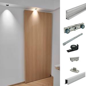 Porta scorrevole senza cingoli per Australia con porta scorrevole piano <span class=keywords><strong>guida</strong></span> invisibile Kit di sistema porta fantasma - Product Image 2