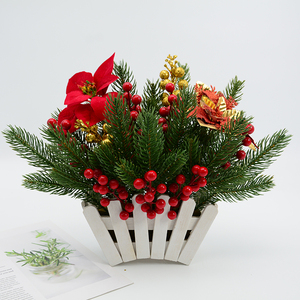 <span class=keywords><strong>Pin</strong></span> artificiel petite branche prix usine haute qualité décoration arbre <span class=keywords><strong>de</strong></span> noël rotin guirlande branche artificielle - Product Image 6