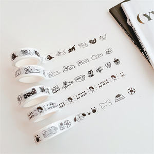 Coreano Kawaii Washi Tape Proveedor Personalizado de Alta Calidad de Dibujos Animados Washi Tape Pegatinas Decorativas - Product Image 3