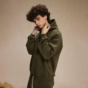 Sudaderas Vintage Premium para hombre, logotipo bordado personalizado, buena calidad, manta de poliéster, de gran tamaño Sudadera con capucha, tejido OEM/ODM - Product Image 2