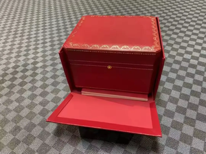 <span class=keywords><strong>Montre</strong></span> originale Relox <span class=keywords><strong>de</strong></span> luxe dans une élégante boîte en cuir rouge Insert d'emballage léger anti-poussière pour vitrines en gros - Product Image 6