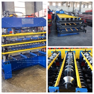 Máquina Formadora de Láminas para Techos de Tres Capas con Diseño Personalizado y Control PLC, Maquinaria para Paneles Corrugados Trapezoidales IBR - Product Image 3