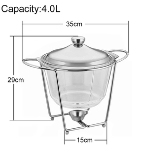 Calentador de Alimentos de Acero Inoxidable de Alta Calidad, Vitrina Exhibidora para Buffet de Hotel, Calentador de Vidrio para Platos - Product Image 3