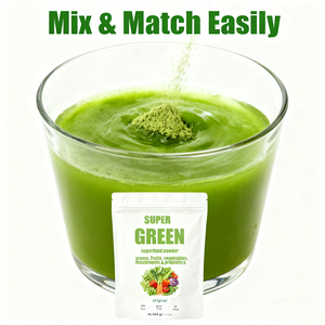 Poudre de super-aliments OEM Super Greens Premium, plus de 20 légumes verts biologiques, aliments entiers, antioxydant, enzyme digestive, probiotique, vitamines - Product Image 5