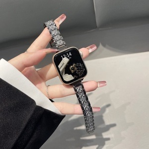 Bracelet en maille métallique pour Apple Watch, 12 mm, attaches à pression, compatible avec les bracelets intelligents Iwatch S9 Huawei Xiaomi - Product Image 1