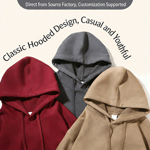 Giacca con Cappuccio in Lana Ouli Foderata in Pile per Autunno e Inverno, Capospalla Trendy <span class=keywords><strong>da</strong></span> Uomo, Felpa con Cappuccio Larga con Logo Stampato - Product Image 2