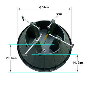 Support de base pour arbre de Noël en forme de tour ronde, pour arbre naturel, décoration de salon, fête, avec accessoires de fixation par vis, châssis - Product Image 1