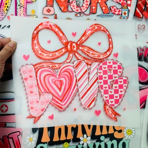 T-Shirt con Logo all'Ingrosso, <span class=keywords><strong>Stampa</strong></span> a Caldo per San Valentino, Disegni DTF Rosa Brillante Pronti per Essere Stampati <span class=keywords><strong>su</strong></span> <span class=keywords><strong>Abbigliamento</strong></span> - Product Image 5