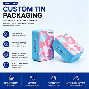 Contenedor <span class=keywords><strong>de</strong></span> lata Rectangular personalizado <span class=keywords><strong>de</strong></span> gran venta para empacar galletas, <span class=keywords><strong>dulces</strong></span>, chocolate, azúcar en una elegante caja <span class=keywords><strong>de</strong></span> hojalata - Product Image 1