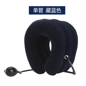 Dispositif de traction cervicale gonflable à tube unique, entièrement en velours, soutien manuel du cou, qualité médicale - Product Image 2