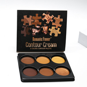 Paleta de Maquillaje de 6 Tonos para Contorno e Iluminación Facial con Textura Mate y Brillante - Product Image 2