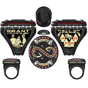 Anneaux de championnat personnalisés pour les jeunes Football Softball Baseball Basketball Hoops pour les fiançailles cadeaux de fête de mariage - Product Image 3