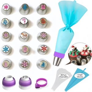 Juego de Boquillas para Decorar con Glaseado, con Bolsa de Repostería <span class=keywords><strong>Desechable</strong></span>, para Decorar Pasteles, Galletas, Cupcakes y Repostería Casera - Product Image 5