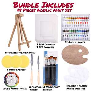 <span class=keywords><strong>Kit</strong></span> de peinture débardeurs, 48 pièces, artistes, dessin, pour adultes - Product Image 4
