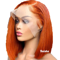 Perruques Bob droites 13*4 en dentelle HD 100% cheveux humains, volumineuses et naturelles pour Brésiliennes et Vietnamiennes, en stock, vente en gros