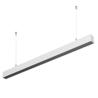 RONSE personnalisé IP20 LED lumière linéaire 4ft accrocher lampe indirecte linéaire 0-10V Dimmable UGR 19 5075 alliage d'aluminium LED linéaire