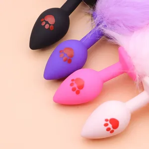 SM Sensuale <span class=keywords><strong>Plug</strong></span> <span class=keywords><strong>Anale</strong></span> in Silicone a Forma di Diamante con Artiglio di Gatto, per Allenamento <span class=keywords><strong>Anale</strong></span>, Masturbatore Indossabile, Coda per Giochi di Ruolo, Giocattolo Sessuale per Adulti, All'ingrosso - Product Image 2
