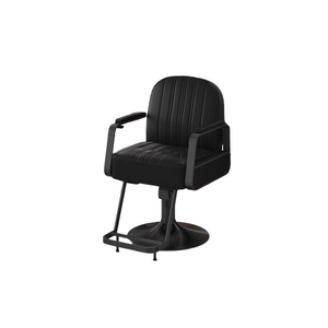 Fauteuil de coiffure pour salon de coiffure et barbier avec pédale rotative et dossier épaissi, en acier inoxydable de luxe, élégant pour la coupe de cheveux - Product Image 3