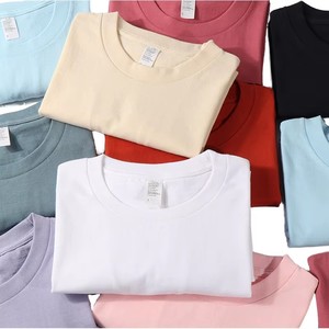 LS 100% Cotton Men <strong>Tshirt</strong> Plus Size Casual Daily Wear Regular Fit Colorful Plain <strong>Top</strong> Unisex Shirt Custom Print 220 Grams - Product Image 1