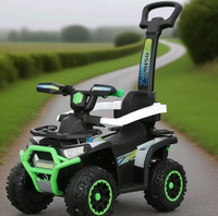 Nouvelle Conception Véhicule Électrique pour Enfants de Haute Qualité, Voiture Jouet à Quatre Roues pour Enfants, Voiture Balançoire pour Bébé avec Poussoir