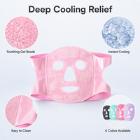 Masque Rafraîchissant Glacé pour les Yeux et le Visage – Gel Compressif, Ajustement Complet, Doux, Réfrigéré, Usage Domestique, Imperméable
