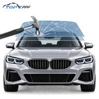 Film de protection de pare-brise de voiture en TPU, film de pare-brise avant auto-réparant anti-éclats haute clarté 6,5 mil 1,52*15 m 10 ans OEM