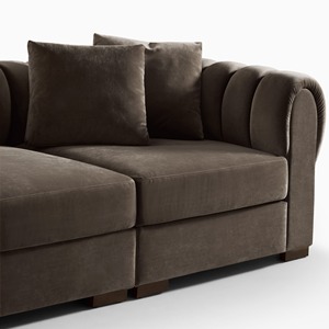 Sofá Reclinable de Diseño, Resistente a las Manchas, Apto para <span class=keywords><strong>Mascotas</strong></span>, Relleno de Plumón Clásico, Concepto Premium Bungalow - Product Image 6