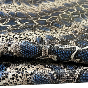 Cổ Điển Đá Quý Màu Xanh Da Bò In Nổi Mô Hình <span class=keywords><strong>Python</strong></span> Lớp Trên Da Chính Hãng Cho Hành Lý Và Giày Của Phụ Nữ - Product Image 2