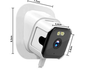 <span class=keywords><strong>Caméra</strong></span> de fenêtre WiFi ultra-mince 2K avec vision nocturne couleur et détection infrarouge pour la surveillance de la sécurité de la maison intelligente - Product Image 6