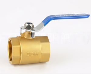 Robinet à boisseau sphérique en laiton, deux pièces, PN16 DN15 DN100, poignée rouge, filetage femelle, pour système d'eau - Product Image 2