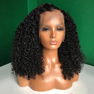 Mongolian <strong>Afro</strong> Kinky Curly <strong>Wig</strong> 400% High Density Virgin Cuticle Aligned Hair Lace Frontal Closure <strong>Wigs</strong> - Product Image 3