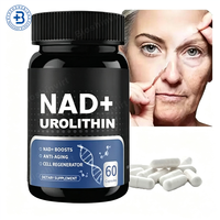 Complément alimentaire OEM Nad Plus Booster, marque privée, 500 mg, 1000 mg, Urolithin A, compléments alimentaires végétaliens pour la santé, soins de la peau, capsules Nad Urolithin