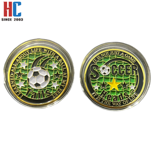 Pièce de monnaie de défi d'arbitre en émail métallique personnalisée d'usine, 20 ans d'expérience - Football - Plus qu'un simple <span class=keywords><strong>jeu</strong></span> - Product Image 3