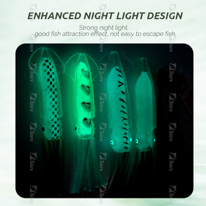Nouveau OEM 25g 40g coloré en caoutchouc souple poulpe appât lumineux calmar jupe pêche leurres souples - Product Image 3